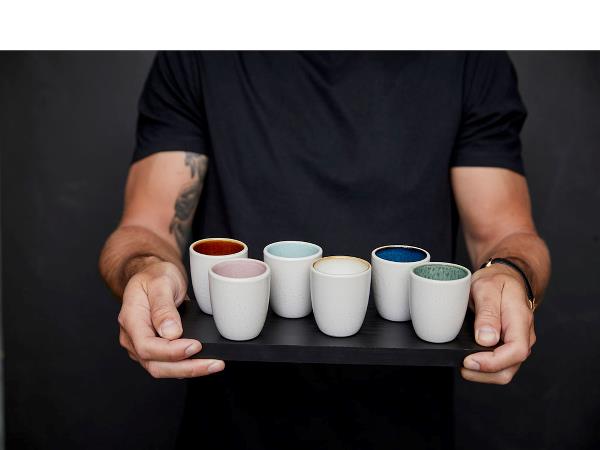 Bitz Set of 6 Espresso Cups 10cl Stoneware - [ka(:)rısma] showroom & concept store
