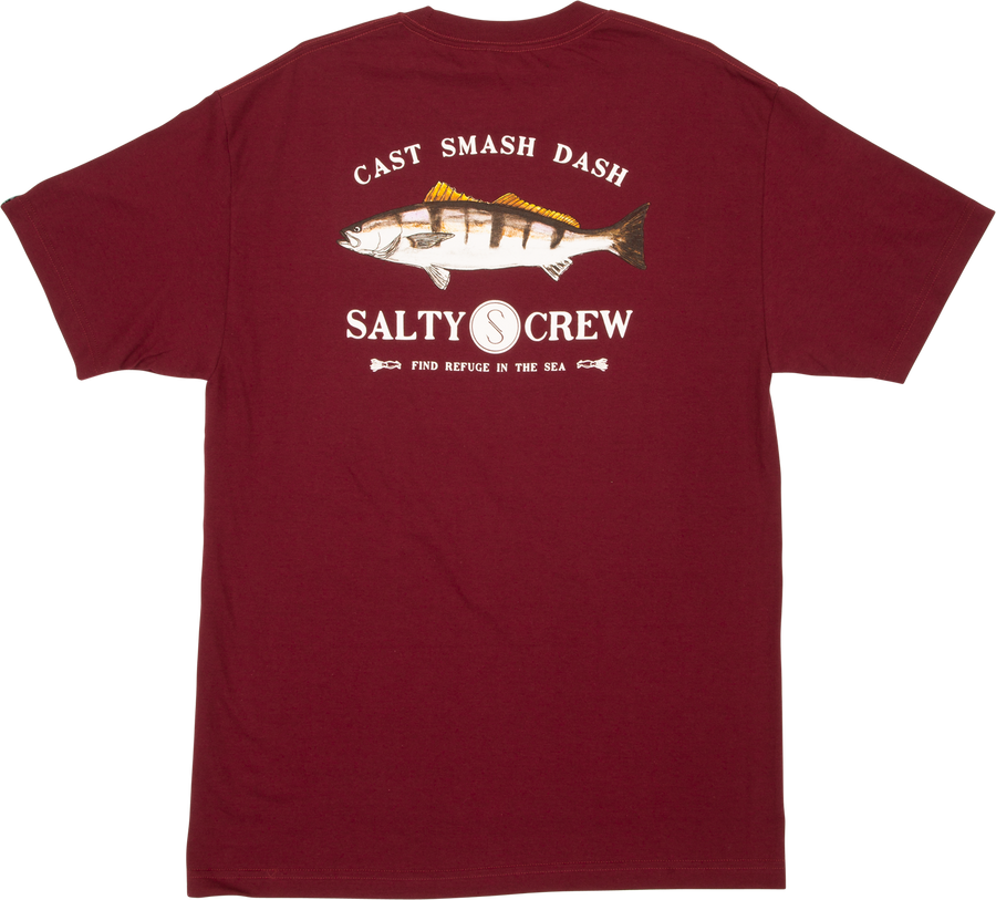 Salty Crew Grey Ghoust S/S Standard Tee Burgundy - [ka(:)rısma] showroom & concept store