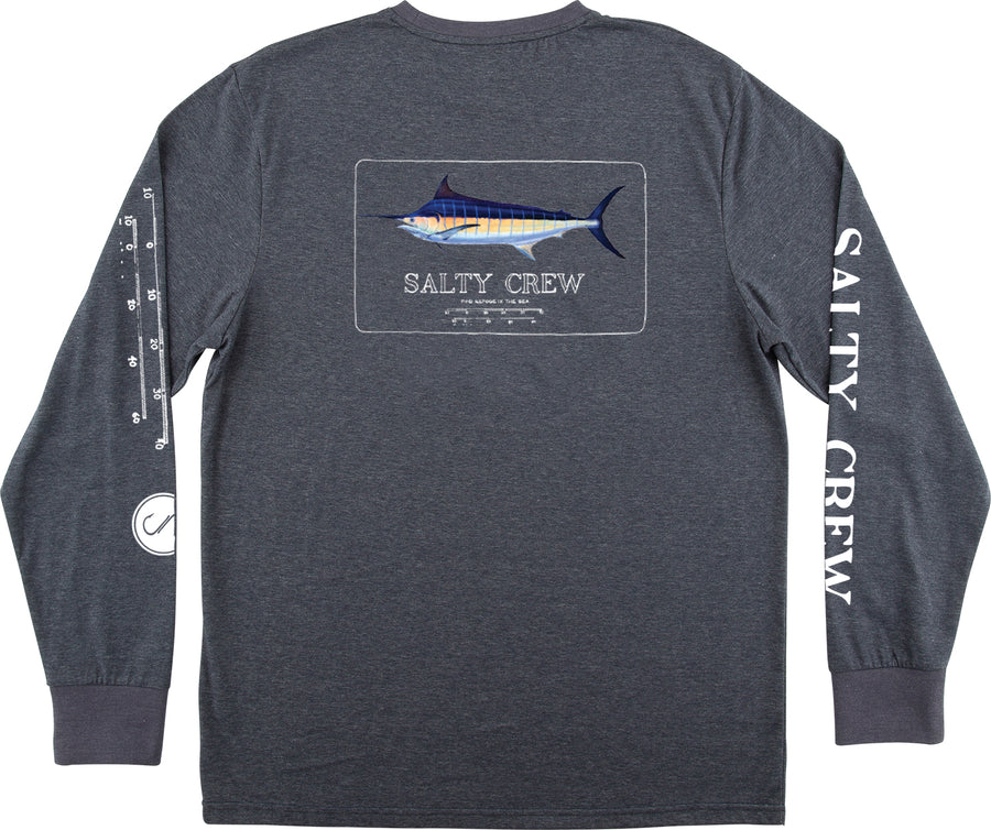 Salty Crew Marlin Mount L/S Tech Tee Navy Heather - [ka(:)rısma] showroom & concept store