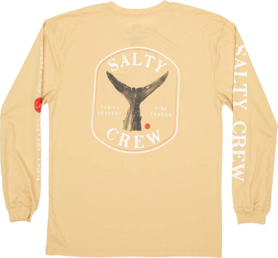 Salty Crew Fishtone L/S Tech Tee Gold - [ka(:)rısma] showroom & concept store