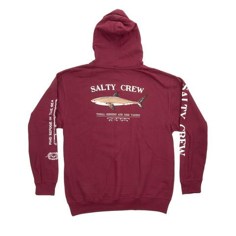 Salty Crew Bruce Hooded Fleece Burgundy - [ka(:)rısma] showroom & concept store