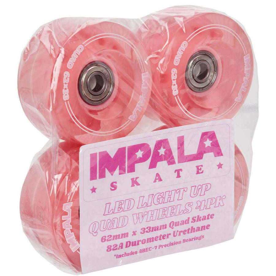 Impala LED Light Up Wheel 4pk incl. Bearings Pink (Red) - [ka(:)rısma] showroom & concept store