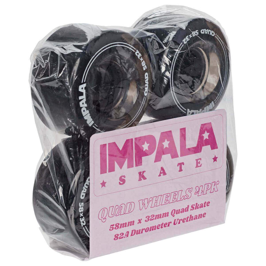 Impala Replacement Wheels 4pk 58mm / 82a Black - [ka(:)rısma] showroom & concept store
