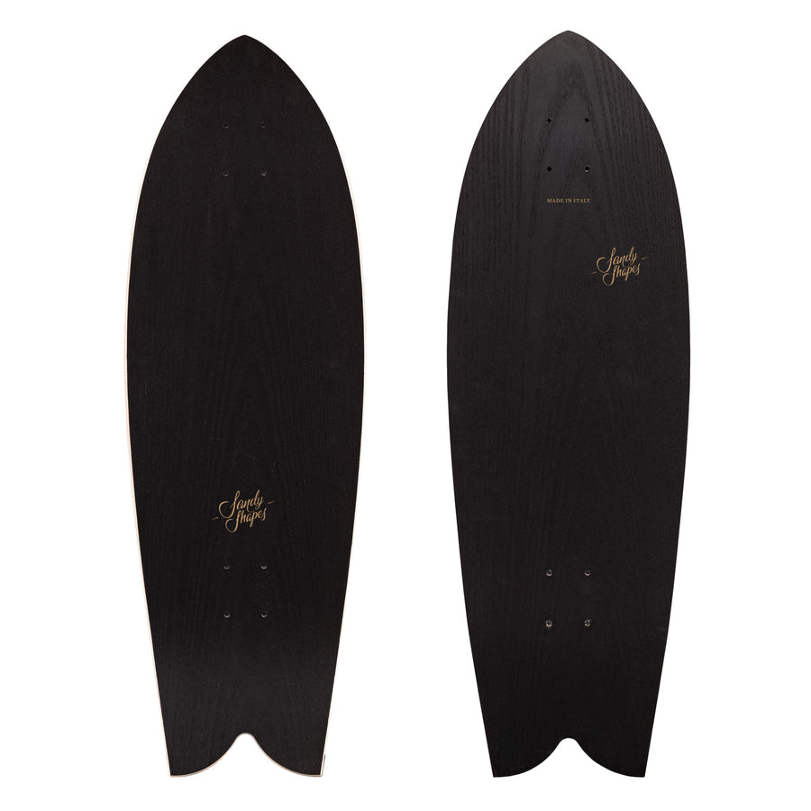 Sandy Shapes Tropicale Surfskate & Cruiser Deck 32.0'' x 10.5'' Black Ash - [ka(:)rısma] showroom & concept store